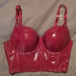 Victoria's Secret Glossy Fuchsia Bustier